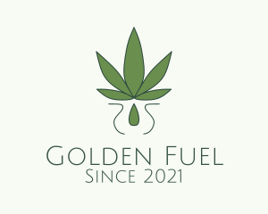 Weed Essential Oil  logo design