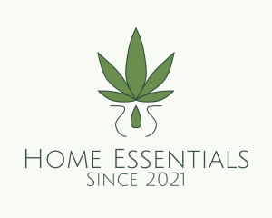 Weed Essential Oil  logo design