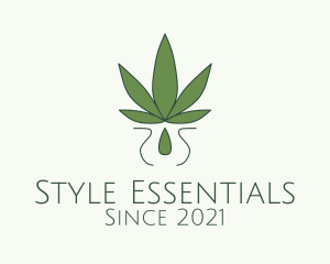 Weed Essential Oil  logo design