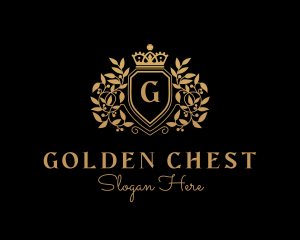 Crown Shield Crest  logo design