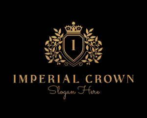 Crown Shield Crest  logo design