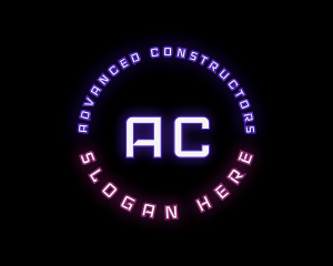 Neon Signage Entertainment logo design