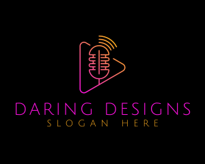 Microphone Podcast Play logo