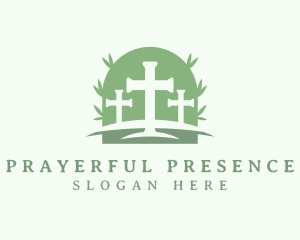 Catholic Christian Cross logo design