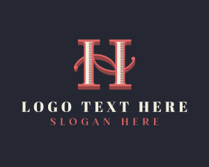 Stylish Letter H Brand logo