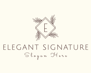 Elegant Flower Diamond logo design