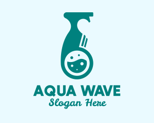 Liquid Disinfectant Bottle logo design