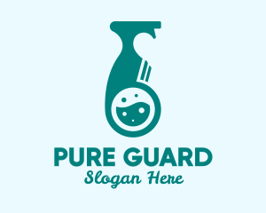Liquid Disinfectant Bottle logo