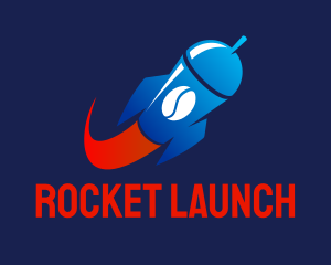 Coffee Rocket Launch logo design