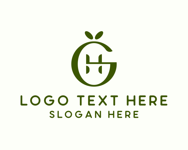 Letter Gh logo example 3