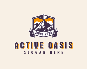 Forest Mountain Adventure logo design