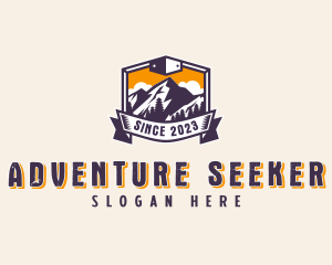 Forest Mountain Adventure logo design