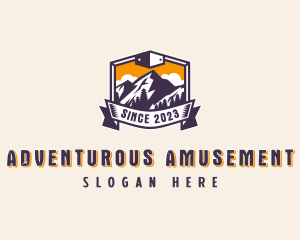 Forest Mountain Adventure logo design