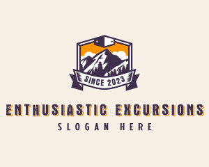 Forest Mountain Adventure logo design