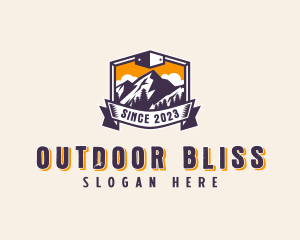 Forest Mountain Adventure logo design