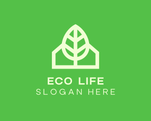 Eco House Garden Cabin logo design