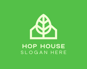 Eco House Garden Cabin logo design