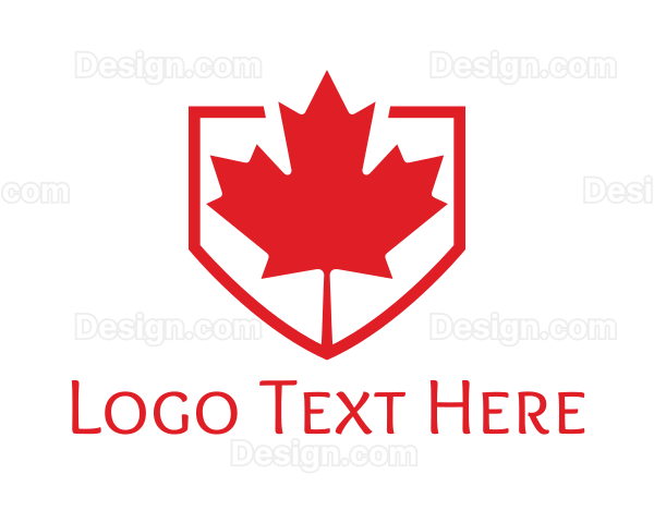 Red Canadian Shield Logo