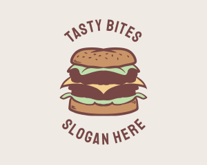 Retro Burger Dining logo design