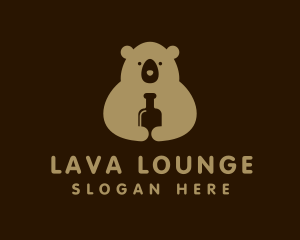 Liquor Drink Bear logo design