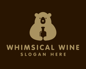 Liquor Drink Bear logo design