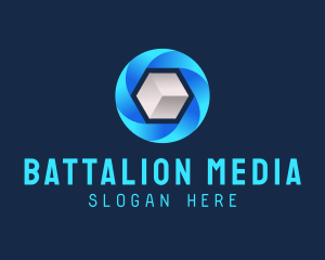 Digital Media Cube logo design