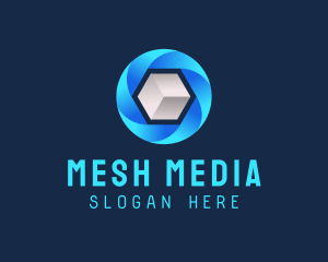 Digital Media Cube logo design