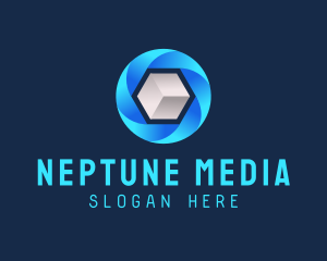 Digital Media Cube logo design