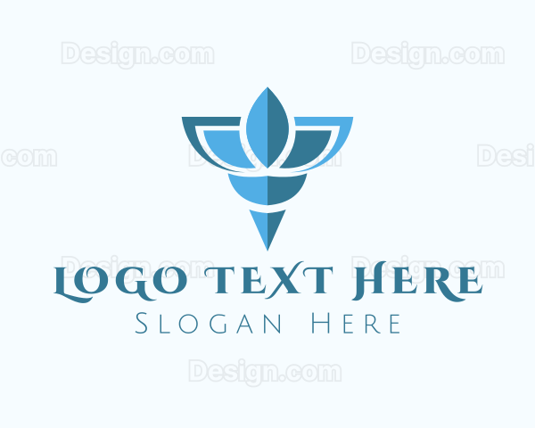 Elegant Blue Shell Logo