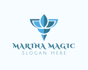 Elegant Blue Shell logo design