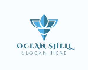 Elegant Blue Shell logo design