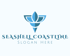 Elegant Blue Shell logo design