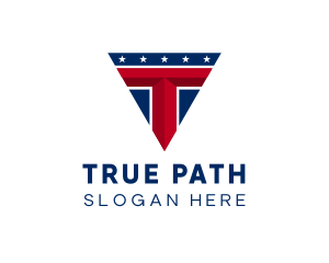 Patriot Politics Letter T logo design