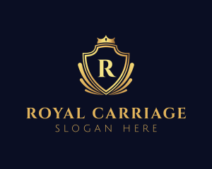 Elegant Crown Royal Shield logo design