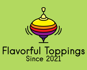 Spinning Top Toy  logo design