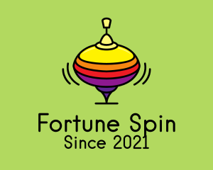 Spinning Top Toy  logo design