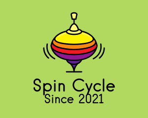 Spinning Top Toy  logo design