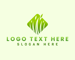 Grass Leaf Nature logo