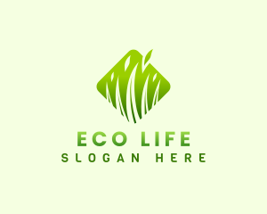 Grass Leaf Nature logo design