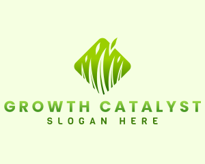 Grass Leaf Nature logo design