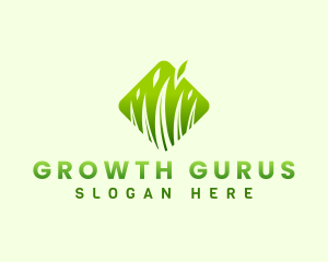 Grass Leaf Nature logo design