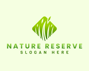 Grass Leaf Nature logo design