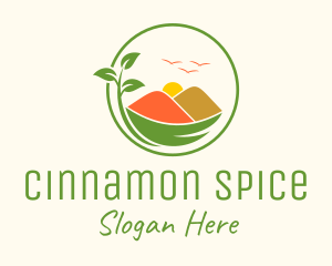 Mountain Spice Powder logo design