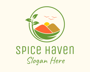 Mountain Spice Powder logo design