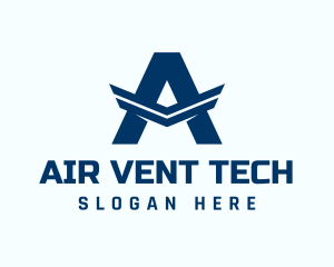 Air Force Letter A logo design