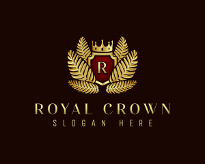 Deluxe Crown Crest logo design