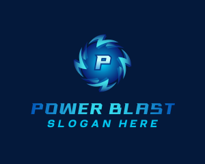 Bolt Lightning  Power logo design