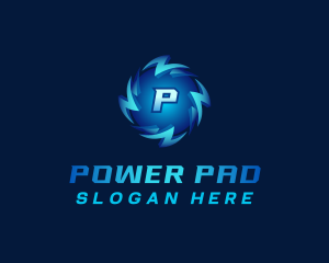 Bolt Lightning  Power logo design