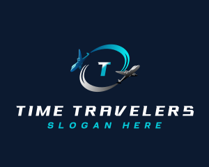 Airplane Travel Logistic logo design