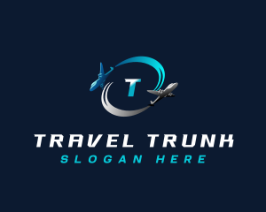 Airplane Travel Logistic logo design